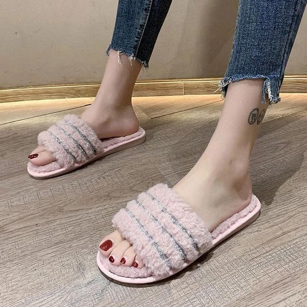 women fur slippers woman home warm indoor plush slides women's casual flats ladies cute bling female home shoes plus size 41 #rt4v, Black
women fur slippers woman home warm indoor plush slides women's casual flats ladies cute bling female home shoes plus size 41 #rt4v, Black
