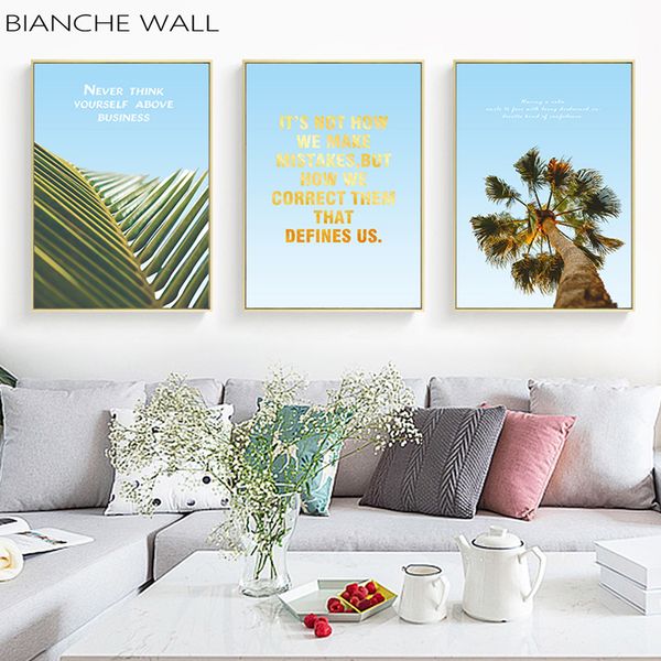 blue sky palm leaves landscape wall art poster nordic motivational quotes canvas print painting decortion picture
blue sky palm leaves landscape wall art poster nordic motivational quotes canvas print painting decortion picture