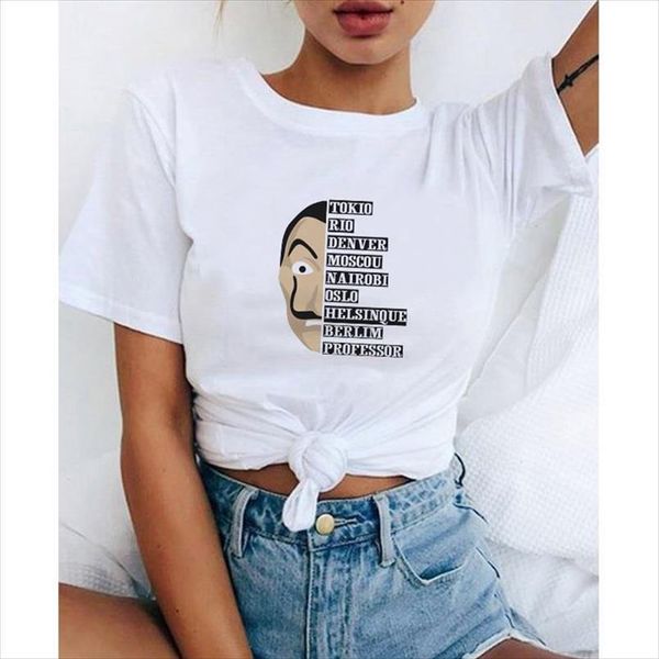la casa de papel tshirt деньги heist тройники tv streetwear женщина с коротким рукавом дом из бумаги смешного harajuku крупногабаритного t s, White
la casa de papel tshirt деньги heist тройники tv streetwear женщина с коротким рукавом дом из бумаги смешного harajuku крупногабаритного t s, White