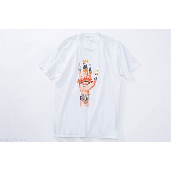 mens summer clothes tshirts male finger hand printed cool tees hiphop rock, White;black
mens summer clothes tshirts male finger hand printed cool tees hiphop rock, White;black