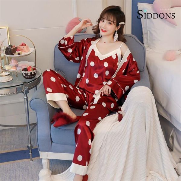 women's sleepwear siddons summer women sling print floral deep v side open lace shorts 3pcs set home pajamas clothing without chest pa, Black;red
women's sleepwear siddons summer women sling print floral deep v side open lace shorts 3pcs set home pajamas clothing without chest pa, Black;red