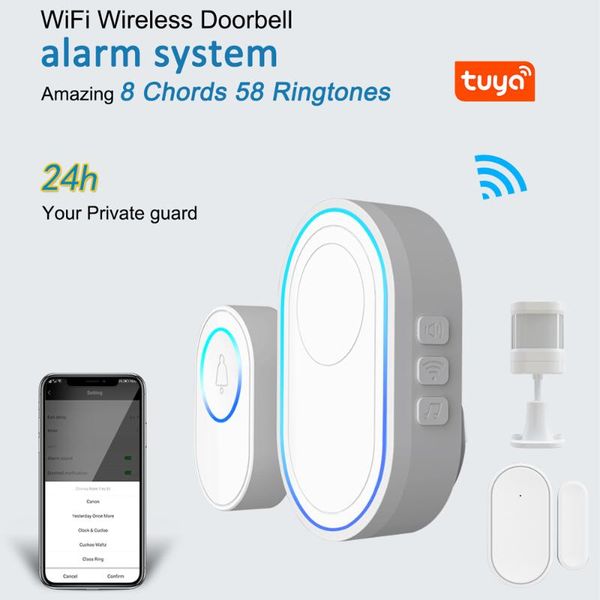 туя сигнализация с беспроводной wifi дверной функция 2pcs открытый дверной + 1pcs крытый chime с led 58 ringtones работы
туя сигнализация с беспроводной wifi дверной функция 2pcs открытый дверной + 1pcs крытый chime с led 58 ringtones работы