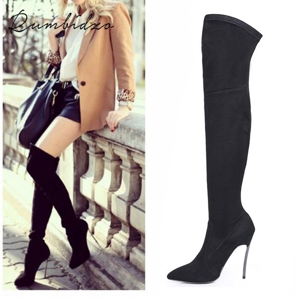 rumbidzo 2019 autumn winter women boots stretch slim thigh high boots over the knee boots high heels pointed toe sapatos t200106, Black
rumbidzo 2019 autumn winter women boots stretch slim thigh high boots over the knee boots high heels pointed toe sapatos t200106, Black