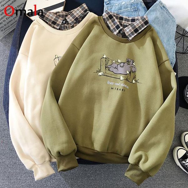 2020 autumn long sleeve fashion sweatshirt plaid patchwork sweatshirt mujer streetwear loose student cartoon print thin top, Black
2020 autumn long sleeve fashion sweatshirt plaid patchwork sweatshirt mujer streetwear loose student cartoon print thin top, Black