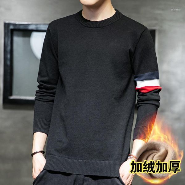 2020 sweater mens clothes winter clothing long sleeve knitted pullover plus size striped korean style add wool 1, White;black
2020 sweater mens clothes winter clothing long sleeve knitted pullover plus size striped korean style add wool 1, White;black