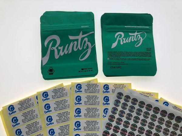 back zipper and 3.5-7g runtz stickers bags packaging 3.5gram hologram mylar retail bag pouch matt edibles childproof l packaging green bbyjb
back zipper and 3.5-7g runtz stickers bags packaging 3.5gram hologram mylar retail bag pouch matt edibles childproof l packaging green bbyjb