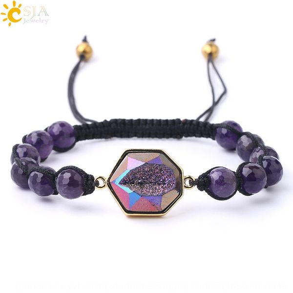 natural 8mm small stone braceletethnic stone bracelet cut amethyst black tourmaline hand woven bracelet national style ka3oj, Golden;silver
natural 8mm small stone braceletethnic stone bracelet cut amethyst black tourmaline hand woven bracelet national style ka3oj, Golden;silver