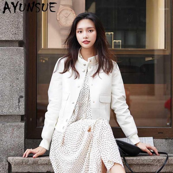 ayunsue autumn real leather jacket women clothes 2020 korean fashion short sheepskin coat genuine leather chaqueta mujer py-1011, Black
ayunsue autumn real leather jacket women clothes 2020 korean fashion short sheepskin coat genuine leather chaqueta mujer py-1011, Black