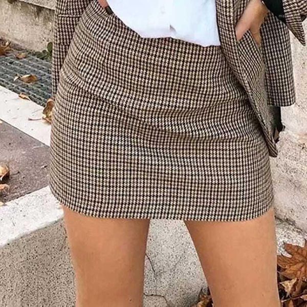 women fashion houndstooth plaid mini skirt 2020 high waist back pleated skirts female elegant a line tweed zipper skirt1, Black
women fashion houndstooth plaid mini skirt 2020 high waist back pleated skirts female elegant a line tweed zipper skirt1, Black