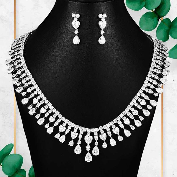 godki luxury heart cut 2pcs statement jewelry set for women wedding full cubic zircon crystal dubai bridal jewelry set 2020, Silver
godki luxury heart cut 2pcs statement jewelry set for women wedding full cubic zircon crystal dubai bridal jewelry set 2020, Silver