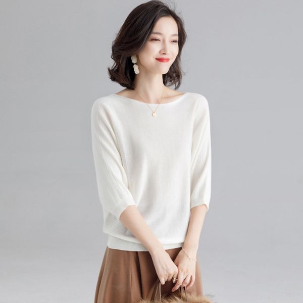 x9whm loose basic wear korean version autumn 2020 t-shirt new cec lazy 7 3 sleeve t-shirt sweater for women mt7bm, White;black
x9whm loose basic wear korean version autumn 2020 t-shirt new cec lazy 7 3 sleeve t-shirt sweater for women mt7bm, White;black