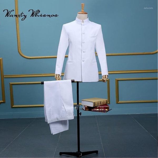 2017 new sloid white black mens suits designs stage singer homme men terno slim fit wedding suits single breasted student1
2017 new sloid white black mens suits designs stage singer homme men terno slim fit wedding suits single breasted student1
