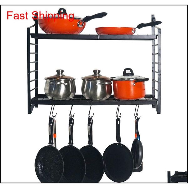 waco pot rack, 10 hooks 2-tiered metal wall mounted, home restaurant kitchen cookware holder pan pot lid organizer sto qyltjb bdebaby
waco pot rack, 10 hooks 2-tiered metal wall mounted, home restaurant kitchen cookware holder pan pot lid organizer sto qyltjb bdebaby