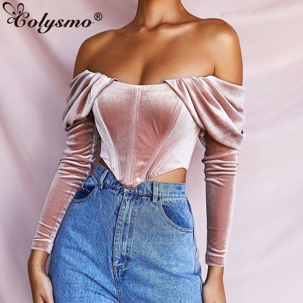 colysmo autumn velvet ruched crop women solid off shoulder bodycon corset party night blouse summer slim short 1, White
colysmo autumn velvet ruched crop women solid off shoulder bodycon corset party night blouse summer slim short 1, White