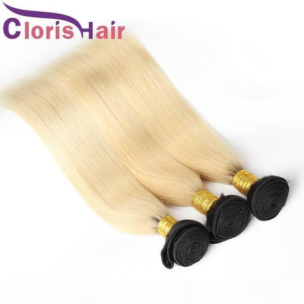 clearance dark roots blonde hair two tone malaysian virgin straight weave 1b 613 colored weaving 3 bundles ombre human hair extensions, Black
clearance dark roots blonde hair two tone malaysian virgin straight weave 1b 613 colored weaving 3 bundles ombre human hair extensions, Black