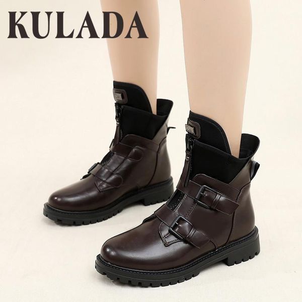 boots kulada motorcycle women ladies vintage combat waterproof fashion belt buckle style retro female winter shoes1, Black
boots kulada motorcycle women ladies vintage combat waterproof fashion belt buckle style retro female winter shoes1, Black