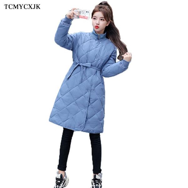 winter women's cotton parker jacket long stand-up collar slim-fit belted cotton coat casual diamond lattice large size jackets, Black
winter women's cotton parker jacket long stand-up collar slim-fit belted cotton coat casual diamond lattice large size jackets, Black