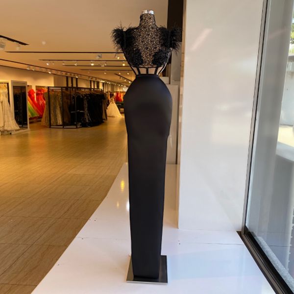 luxury black evening dresses illusion lace high neck mermaid prom gowns slim feather red carpet fashion party dress, Black;red
luxury black evening dresses illusion lace high neck mermaid prom gowns slim feather red carpet fashion party dress, Black;red
