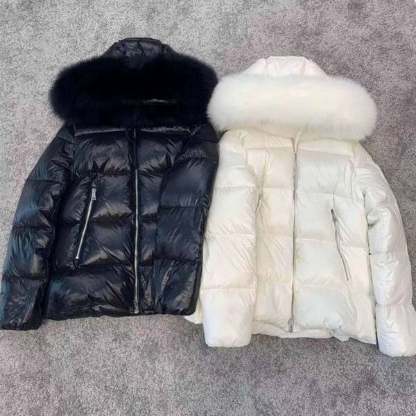 large natural raccoon fur hooded winter jacket women white duck down short coats solid thick warm parkas lace up snow coat, Black
large natural raccoon fur hooded winter jacket women white duck down short coats solid thick warm parkas lace up snow coat, Black