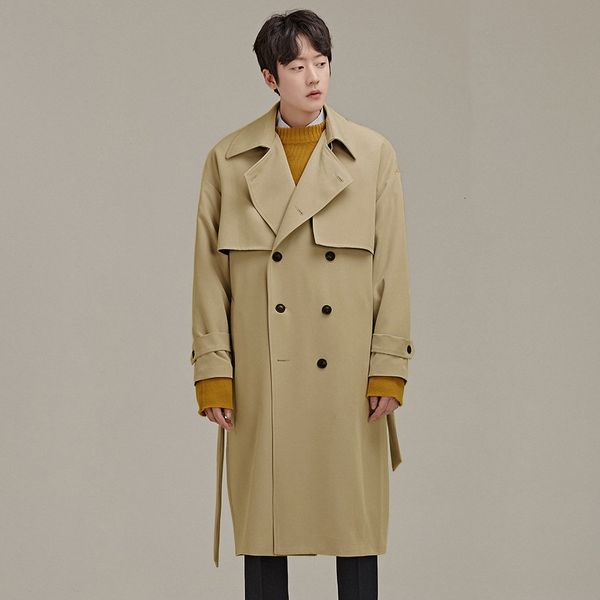 autumn 2020 new double breasted men's korean windbreaker long versatile coat d8579, Tan;black
autumn 2020 new double breasted men's korean windbreaker long versatile coat d8579, Tan;black
