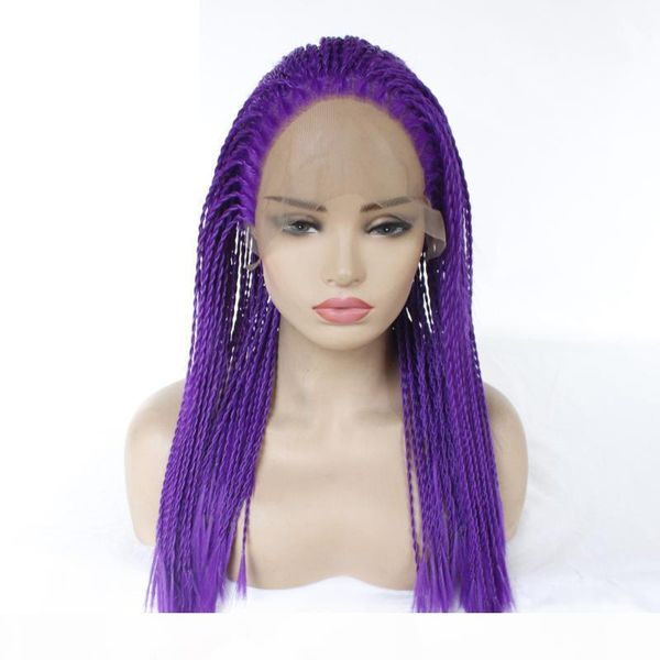 braided lace front wig with colored purple glueless heat resistant fiber synthetic braiding box braid lacefront wigs for african american, Black;brown
braided lace front wig with colored purple glueless heat resistant fiber synthetic braiding box braid lacefront wigs for african american, Black;brown