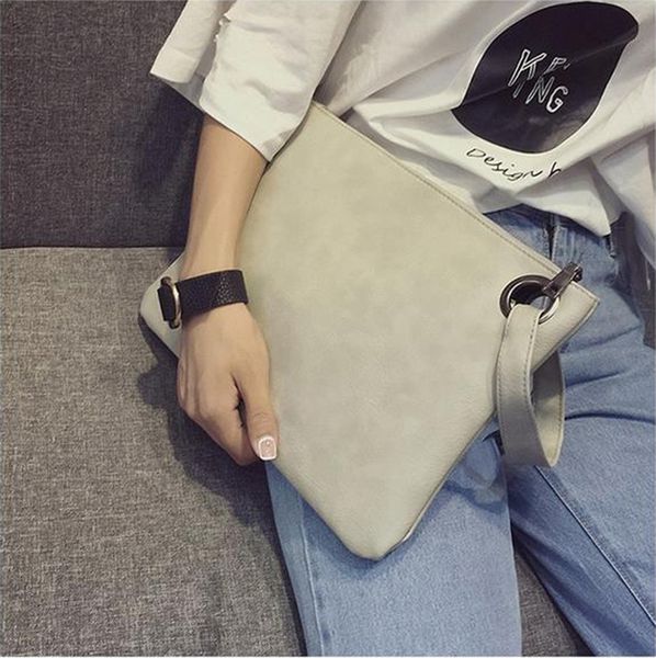 fashion women solid color pu leather briefcase handbag envelope large clutch zipper purse wristlet bag many colors
fashion women solid color pu leather briefcase handbag envelope large clutch zipper purse wristlet bag many colors