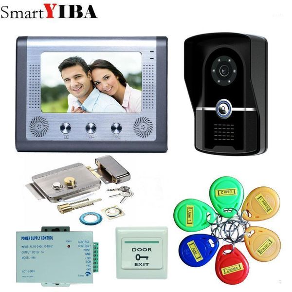 smartyiba 7" video intercom doorbell apartment door phone +1 monitors ir camera for 1 family + rfid access system
smartyiba 7" video intercom doorbell apartment door phone +1 monitors ir camera for 1 family + rfid access system