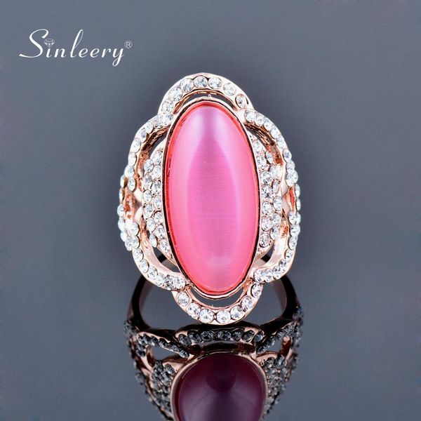 cluster rings sinleery women luxury oval pink opal stone big size 7 8 9 rose gold color bridal wedding jewelry accessories jz560 ssh, Golden;silver
cluster rings sinleery women luxury oval pink opal stone big size 7 8 9 rose gold color bridal wedding jewelry accessories jz560 ssh, Golden;silver