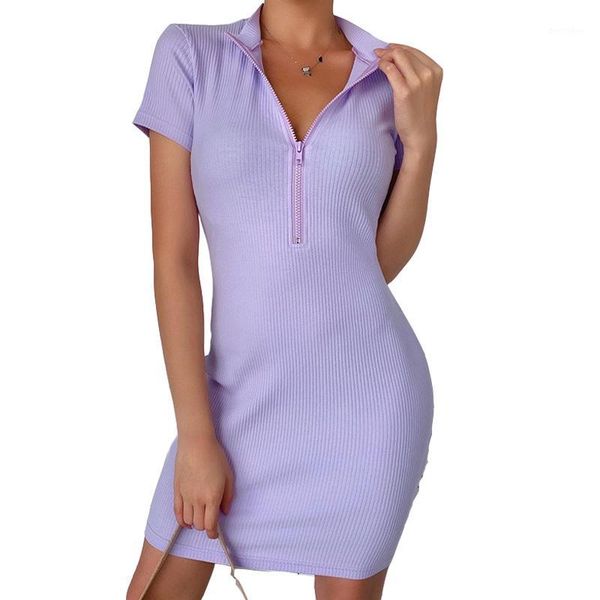 casual dresses summer women dress 2021 solid o neck zipper short sleeve bodycon knit sheath mini size s-l1, Black;gray
casual dresses summer women dress 2021 solid o neck zipper short sleeve bodycon knit sheath mini size s-l1, Black;gray