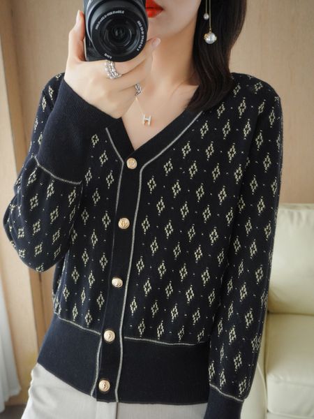new spring summer cashmere blended sweater v-neck cardigan long sleeve print soft, White;black
new spring summer cashmere blended sweater v-neck cardigan long sleeve print soft, White;black