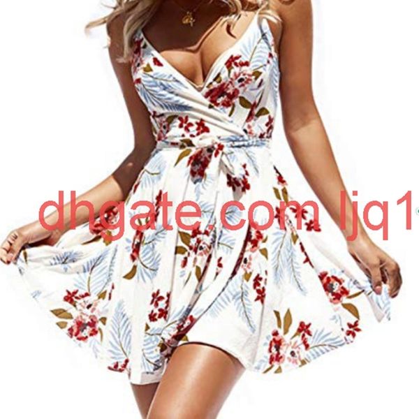 2019 summer women's print sleeveless beach resort dress, Black;gray