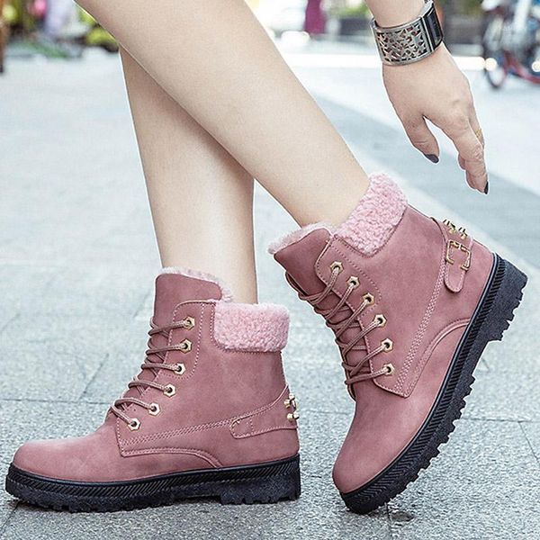 boots winter snow women shoes 2021 lace-up solid ankle warm plush woman ladies female1, Black
boots winter snow women shoes 2021 lace-up solid ankle warm plush woman ladies female1, Black