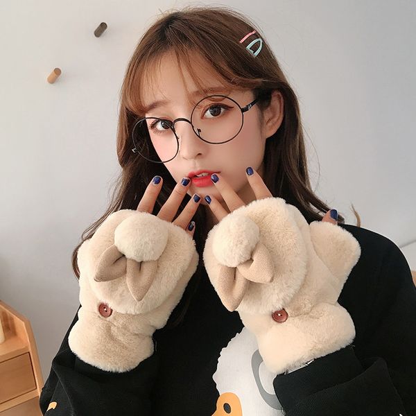 glove winter korean version versatile ins girl student cute rabbit flip open finger plush gloves, Blue;gray
glove winter korean version versatile ins girl student cute rabbit flip open finger plush gloves, Blue;gray