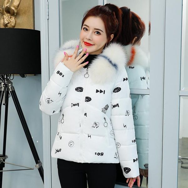 fashion stripe fur collar coat 2021 new winter jacket women print short hooded parka with fur collar female coat, Black
fashion stripe fur collar coat 2021 new winter jacket women print short hooded parka with fur collar female coat, Black