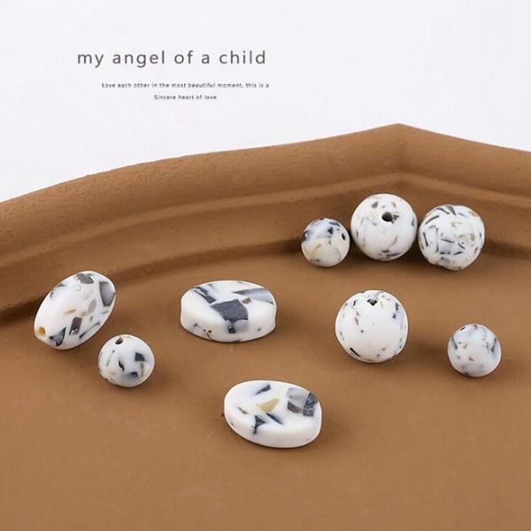 10pcs lot milky white debris particles resin round ball beads perforated loose beads oval beads diy earrings bracelet material wmtljj, Black
10pcs lot milky white debris particles resin round ball beads perforated loose beads oval beads diy earrings bracelet material wmtljj, Black