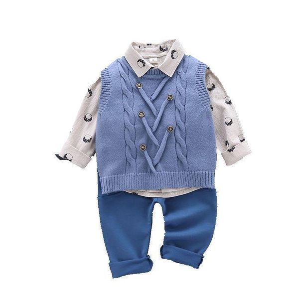 lzh children's suit 2020 autumn new casual baby boys long-sleeve shirt knitted sweater vest trousers 3pcs boys clothes 0-4 years, White
lzh children's suit 2020 autumn new casual baby boys long-sleeve shirt knitted sweater vest trousers 3pcs boys clothes 0-4 years, White