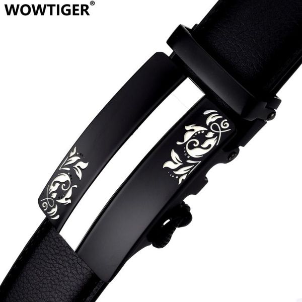 wowtiger floral pattern black cowhide leather mens belt male designer automatic buckle belts for men, Black;brown
wowtiger floral pattern black cowhide leather mens belt male designer automatic buckle belts for men, Black;brown