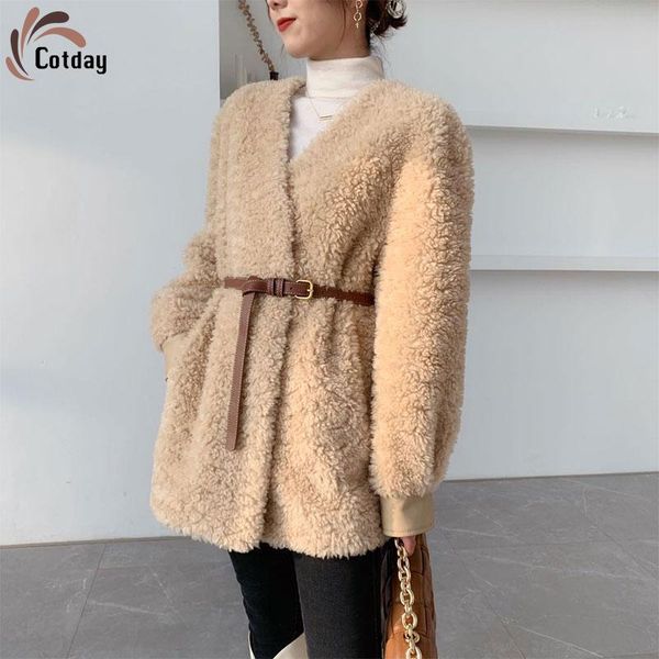 women's fur & faux cotday luxury women natural outerwear winter foreign style young fashion female long original wool classic coat, Black
women's fur & faux cotday luxury women natural outerwear winter foreign style young fashion female long original wool classic coat, Black