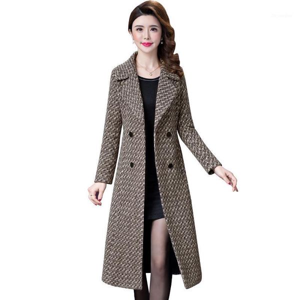 woolen coat women long artificial wool coats winter outerwear plaid womans coats korean fashion clothing female 4251, Black
woolen coat women long artificial wool coats winter outerwear plaid womans coats korean fashion clothing female 4251, Black