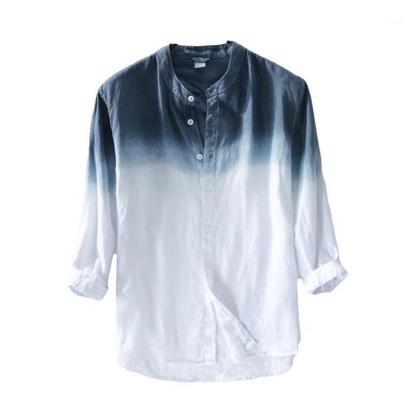 suehaiwe's brand long sleeve gradient linen shirt men casual fashion stand collar flax shirt mens comfortable chemise camisa1, White;black
suehaiwe's brand long sleeve gradient linen shirt men casual fashion stand collar flax shirt mens comfortable chemise camisa1, White;black