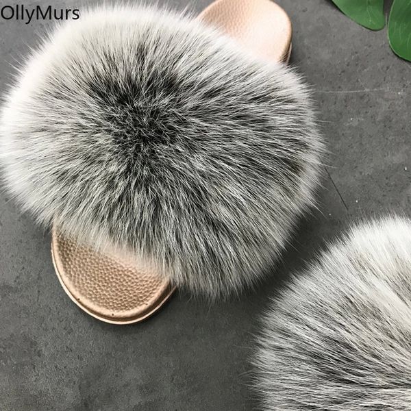 plush furry real fur slippers 2020 n ladies real fox hair slides summer shoes women plus size flip flops #ke4y, Black 
plush furry real fur slippers 2020 n ladies real fox hair slides summer shoes women plus size flip flops #ke4y, Black