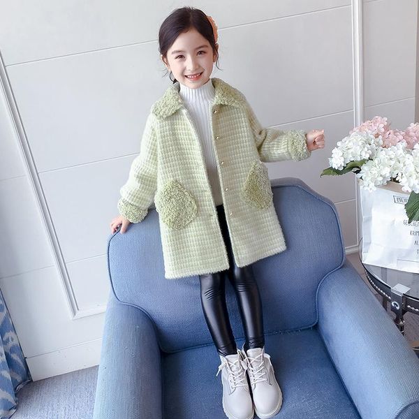 2020 new autumn winter kids girls wool coat children fashion long sleeve solid clothes teenage warm long outerwear for girls k54, Blue;gray
2020 new autumn winter kids girls wool coat children fashion long sleeve solid clothes teenage warm long outerwear for girls k54, Blue;gray
