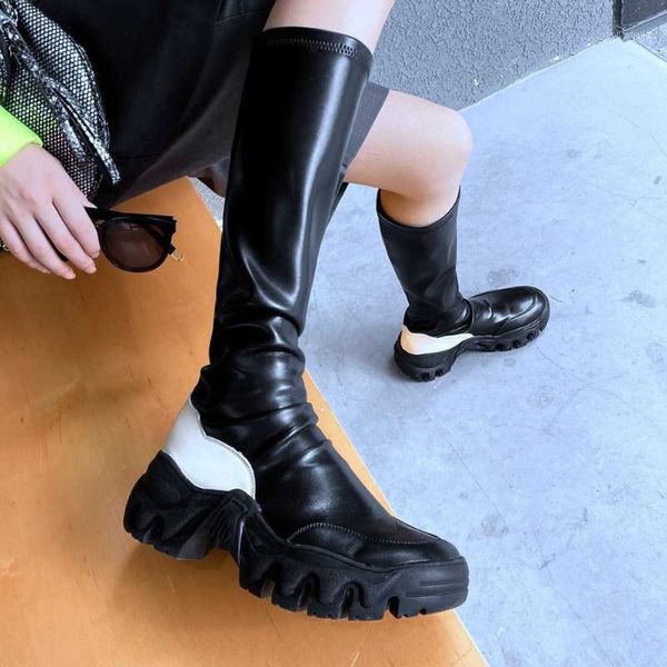 doratasia new fashion women casual genuine leather mid-calf shoes comfy med wedges boots women autumn brand boots1, Black
doratasia new fashion women casual genuine leather mid-calf shoes comfy med wedges boots women autumn brand boots1, Black