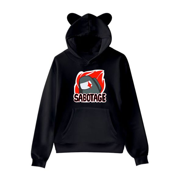 boys girls hoodie sweatshirt among us cotton fleece cat ears kawaii harajuku streetwear casual sportswear pullover ch c0127, Black
boys girls hoodie sweatshirt among us cotton fleece cat ears kawaii harajuku streetwear casual sportswear pullover ch c0127, Black