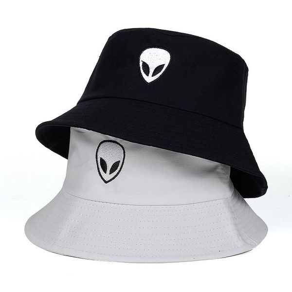 cloches 2021 black white solid alien bucket hat bob caps hip hop gorros men women summer panama cap beach sun fishing boonie hats
cloches 2021 black white solid alien bucket hat bob caps hip hop gorros men women summer panama cap beach sun fishing boonie hats