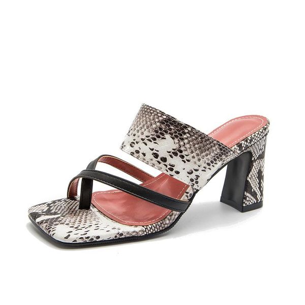 slippers 2021 summer square heel women serpentine party sandals size 36-43 open toe shoes 9cm high heels, Black
slippers 2021 summer square heel women serpentine party sandals size 36-43 open toe shoes 9cm high heels, Black
