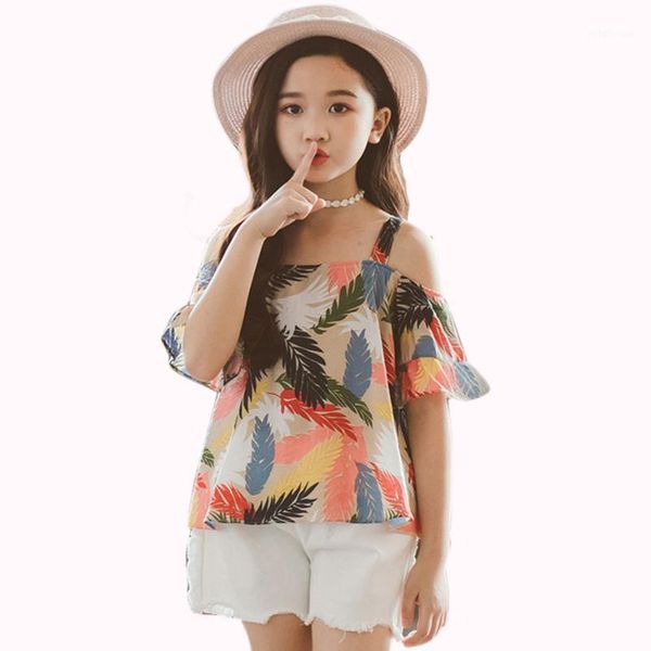 girls summer clothing suit 2020 kids clothes 6 8 12 years teen set for children holiday girls clothing printed t-shirt+shorts1, White
girls summer clothing suit 2020 kids clothes 6 8 12 years teen set for children holiday girls clothing printed t-shirt+shorts1, White