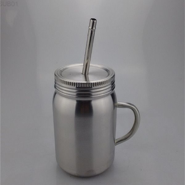 jar double wall 14oz cup with lid stainless steel straw coffee beer juice mug mason cans a05
jar double wall 14oz cup with lid stainless steel straw coffee beer juice mug mason cans a05