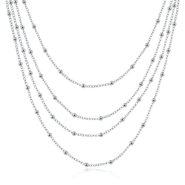 chains women's vintage simple design four layers long chain 925 sterling silver necklace for women bridesmaid gift
chains women's vintage simple design four layers long chain 925 sterling silver necklace for women bridesmaid gift