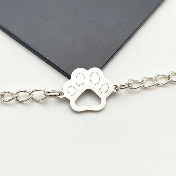 cute pet bracelet & bangles trendy pet footprint charm 100% stainless steel chain link accessories diy jewelry findings make1, Golden;silver
cute pet bracelet & bangles trendy pet footprint charm 100% stainless steel chain link accessories diy jewelry findings make1, Golden;silver